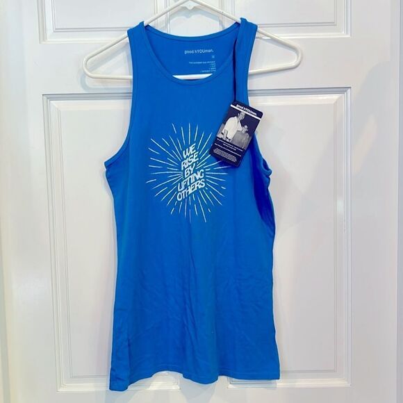 NWT Good hYOUMan tank top “we rise by lifting others “medium - Picture 3 of 8